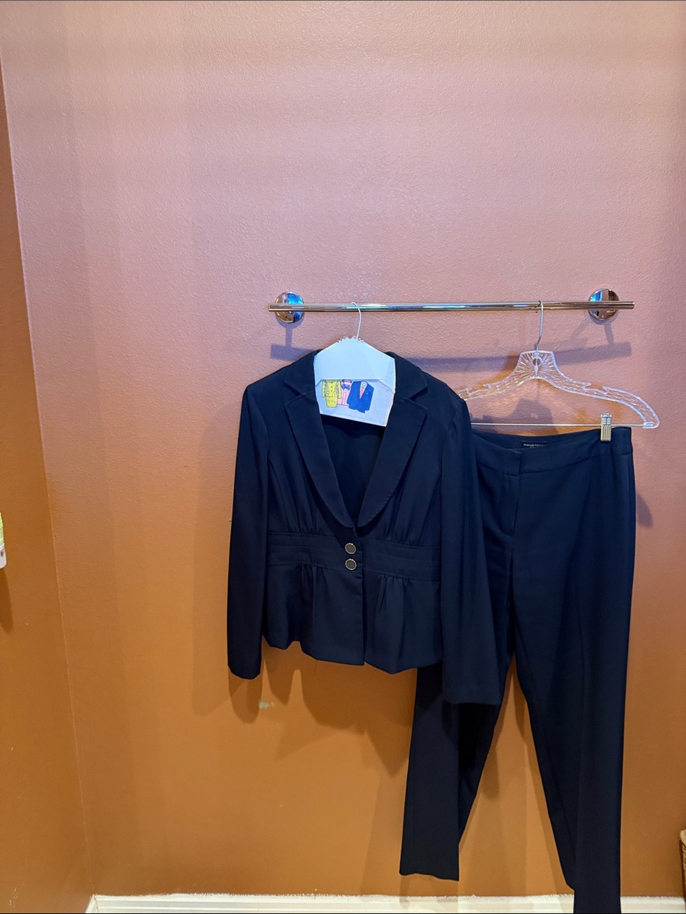Women's Black Tailored Blazer & Pants Set